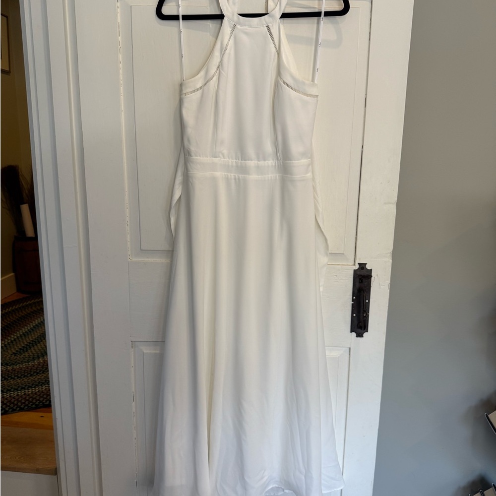 Lulu White Halter Dress